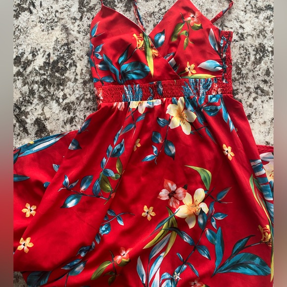 Papillon tropical dress. Size Small - Picture 3 of 5